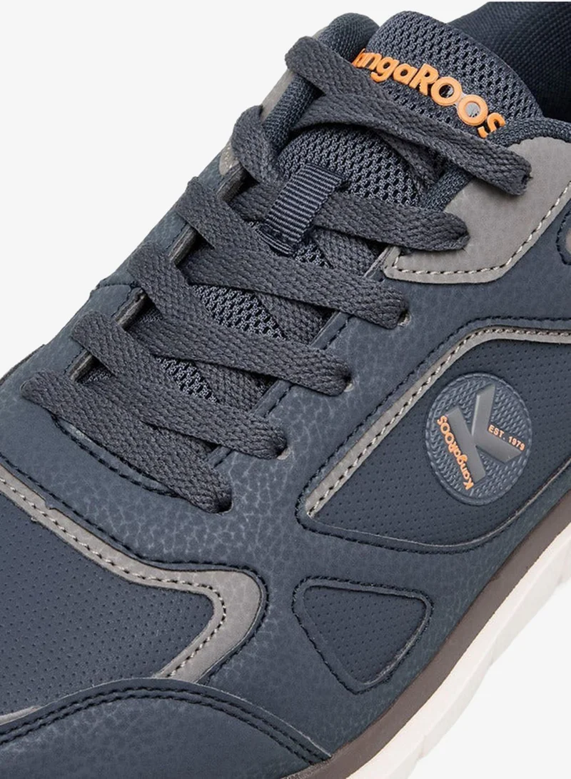 kangaROOS NAVY Men's Panelled Lace-Up Closure Sports Shoes for Men | Best Price UAE