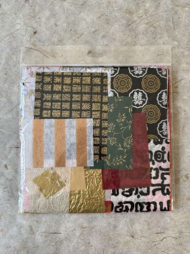 Kozo Studio Print Carnival Scrap Pack 100 Pieces Mulberry Paper - Image 3