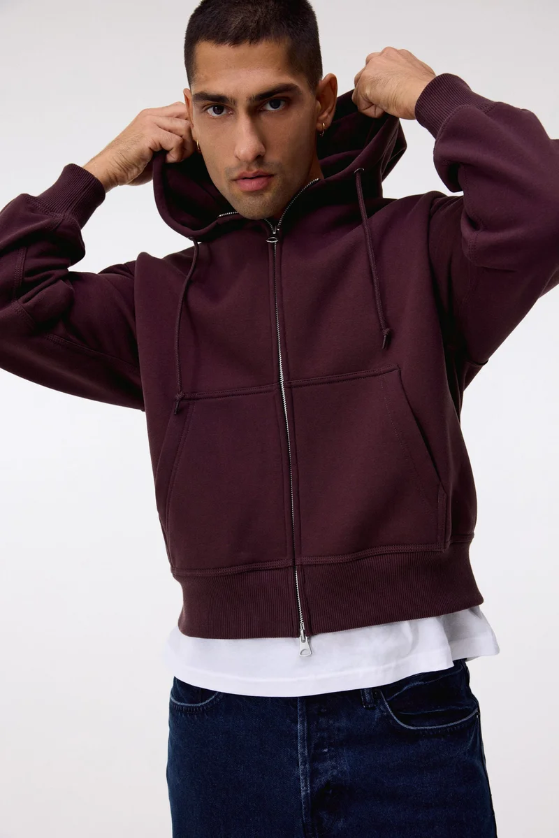 H&M Oversized Fit Zip-through hoodie