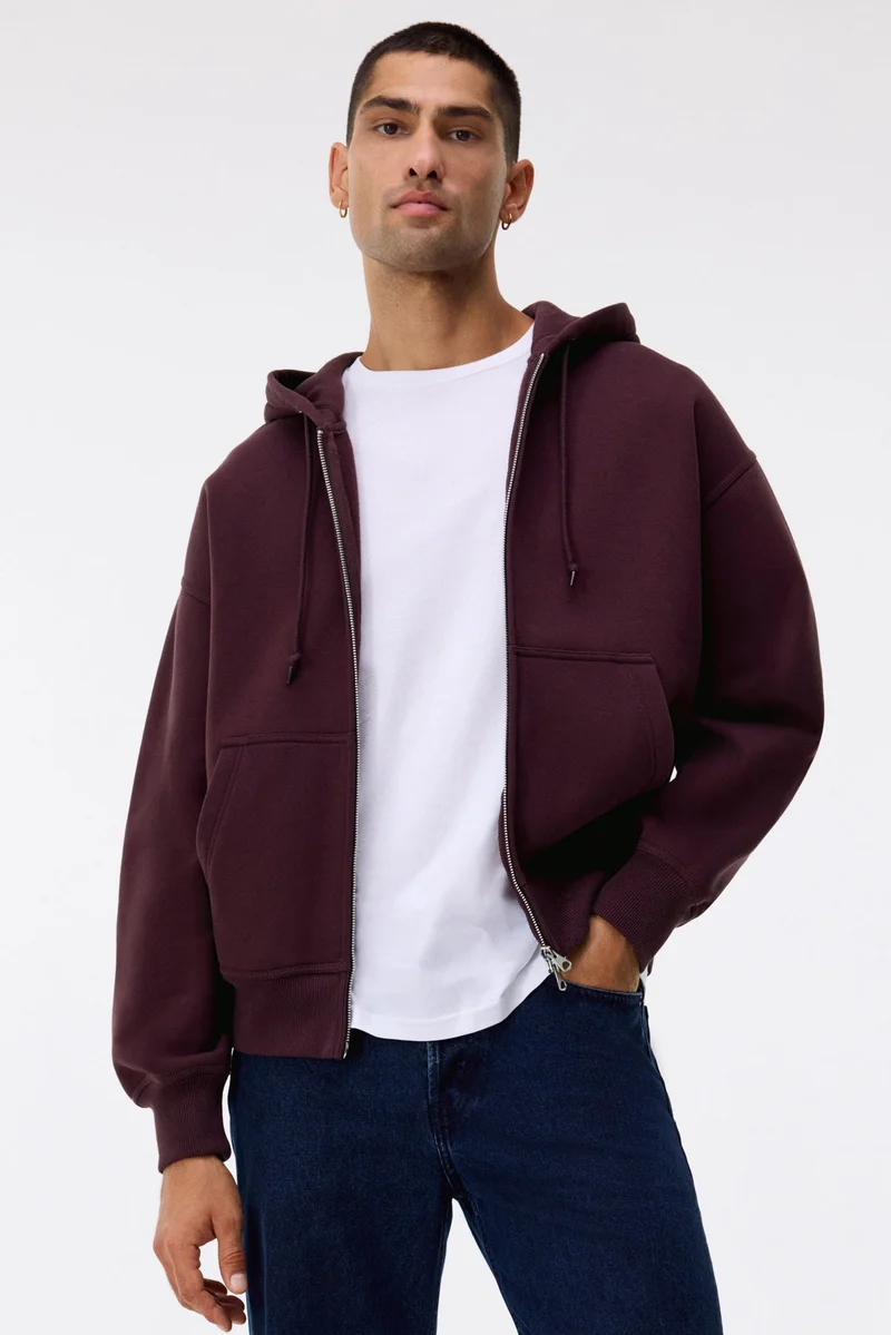 H&M Oversized Fit Zip-through hoodie