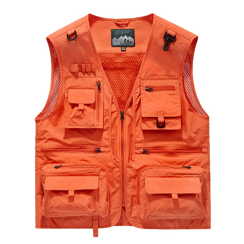 Multi-Pocket Workwear Vest New Men'S Vest Summer Pography Fishing Multi-Pocket Vest Outdoor Jacket For Men - Image 2
