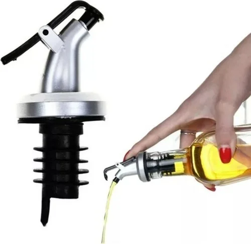 Neler Geldi Neler 3-Piece Oil Stopper with Lid Oil Pot Bottle Tip Oil Jar Vinegar Bowl Sauce Bottle Bottle Head No Drips