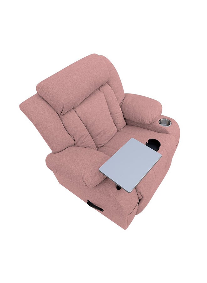 In-House - Linen Cinematic Recliner Chair with Laptop Table & Cups Holder - Image 1