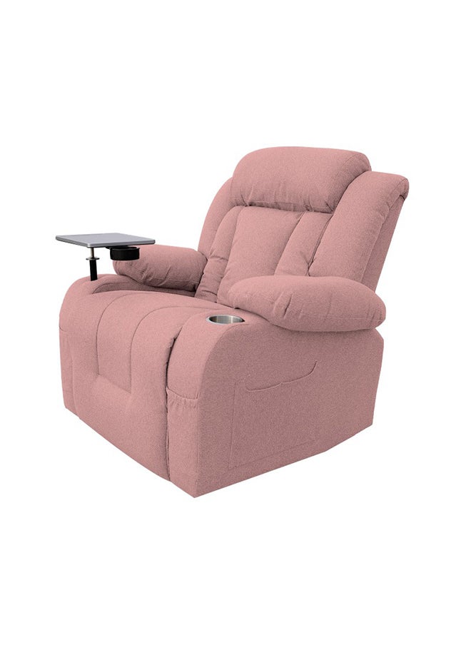 In-House - Linen Cinematic Recliner Chair with Laptop Table & Cups Holder - Image 1