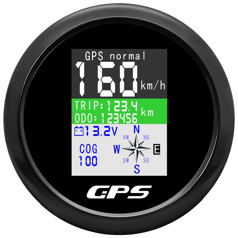 MAIMEIMI GPS Speedometer 3-3/8" 85mm Boat GPS Speedometer Odometer Waterproof White Antenna TFT Screen Digital MPH Knots Km/h for Boat Marine 9-33V Car - Image 1