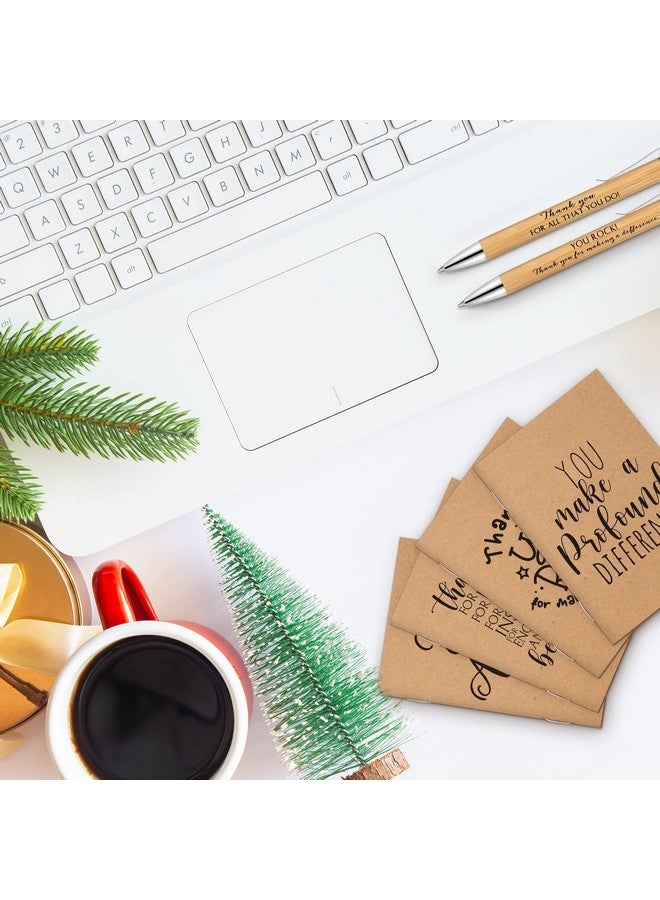 Tinlade Tinlade 60 Pcs Employee Appreciation Gifts Bulk Mini Inspirational Notebooks and Motivational Pens Christmas Thank You Gifts for Student Teacher Nurse Volunteer Coworker School Office Supplies  - Image 4