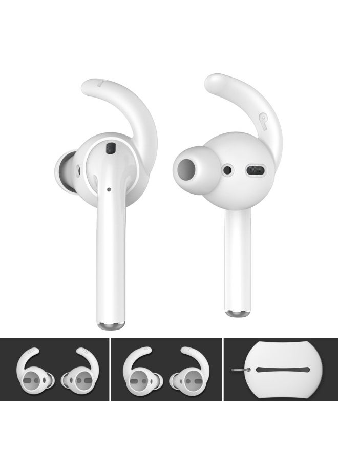 Generic - Suitable For Apple Wireless Bluetooth Headset Silicone Earplugs AirPods1 & 2 In-Ear Anti-dropping Silicone Ear Cap-Specifications:White, Single Pair Bag (1*s) - Image 1