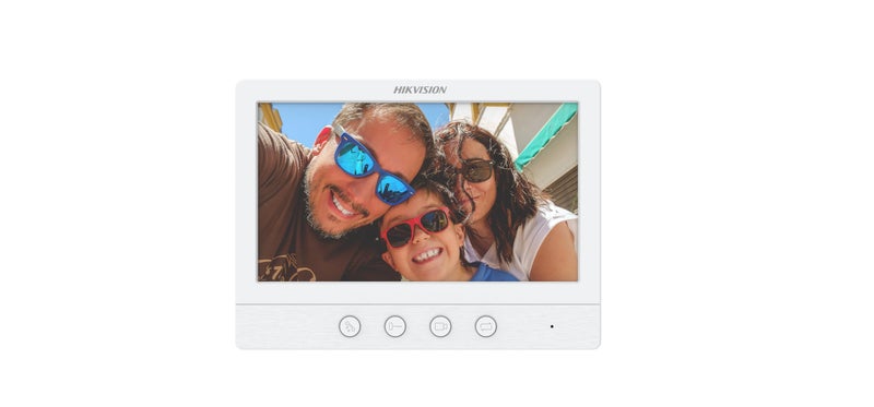 HIKVISION Analog Video Door Phone/Bell with 7" TFT LCD Screen Wired | 1080p HD Resolution | One Touch Call Button | BuiltIn Mic & Loudspeaker| One Touch Unlock | Plug & Play | (DS-KIS212) - Image 2