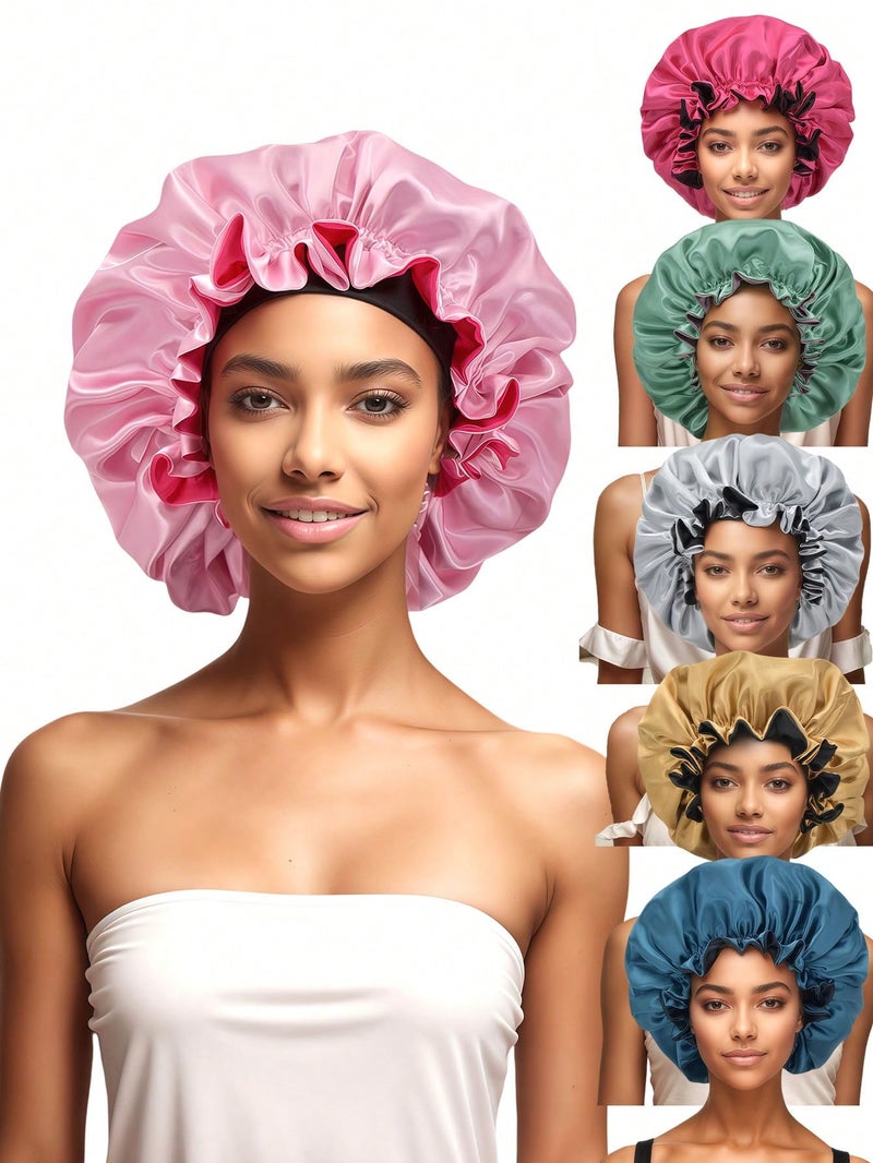 Luxury Satin Hair Bonnet for Women – Moisture Lock Cap for Natural & Curly Hair - Image 1