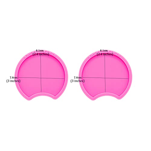 AMZTOART 2 Pcs Shiny Mouse Ear Shape Decorative Headband Resin Molds DIY Epoxy Craft Jewellery, Cake Decoration Chocolate Fondant Mould (DY0381+DY0381) - Image 5