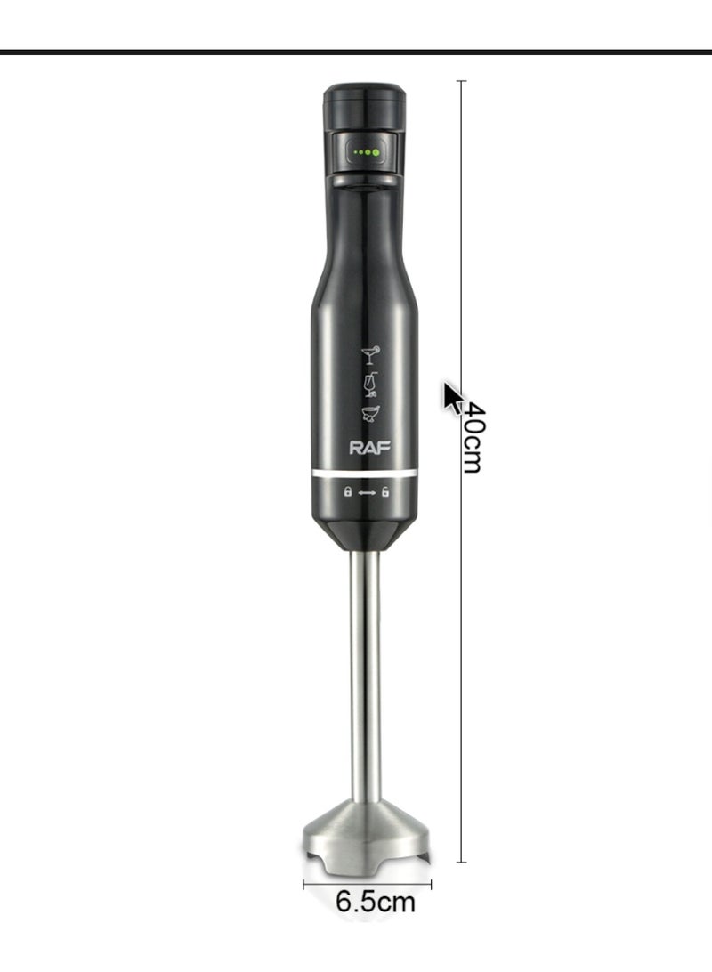 RAF 1800W Hand Blender with Digital Control and 4 Sharp Blades – Model R.380 - Image 2