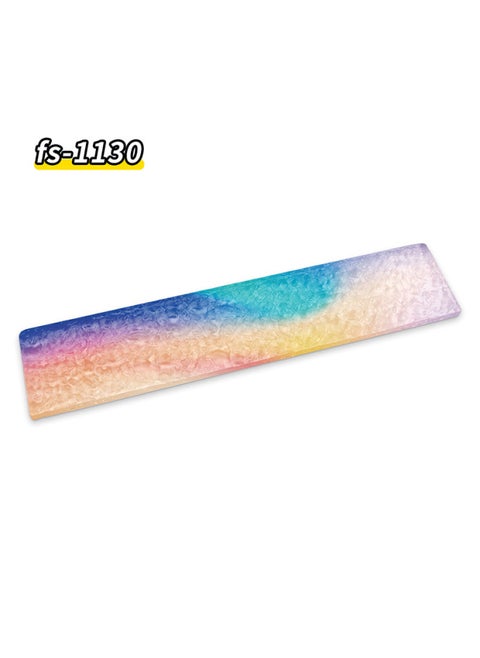 Stone Pattern Acrylic Water Ripple Keyboard Hand Rack Comfortable High Wrist Pad Creative Palm Rack Multi-Size Dirty Resistant-Colour:420*80*10mm-Pattern:FS1130