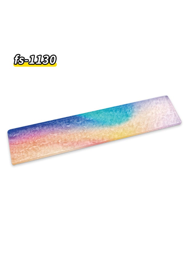 Generic - Stone Pattern Acrylic Water Ripple Keyboard Hand Rack Comfortable High Wrist Pad Creative Palm Rack Multi-Size Dirty Resistant-Colour:420*80*10mm-Pattern:FS1130 - Image 1