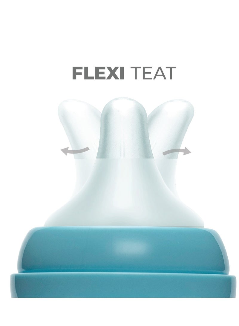Nurtur-Narrow Neck Silicone 3 Flow Rate Teats-L-Clear BPA Free, Anti-choking, Real Feeding - Image 3