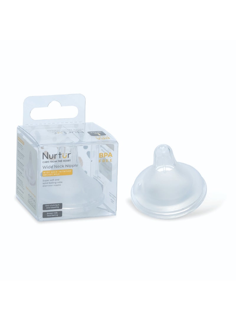 Nurtur-Narrow Neck Silicone 3 Flow Rate Teats-L-Clear BPA Free, Anti-choking, Real Feeding - Image 5