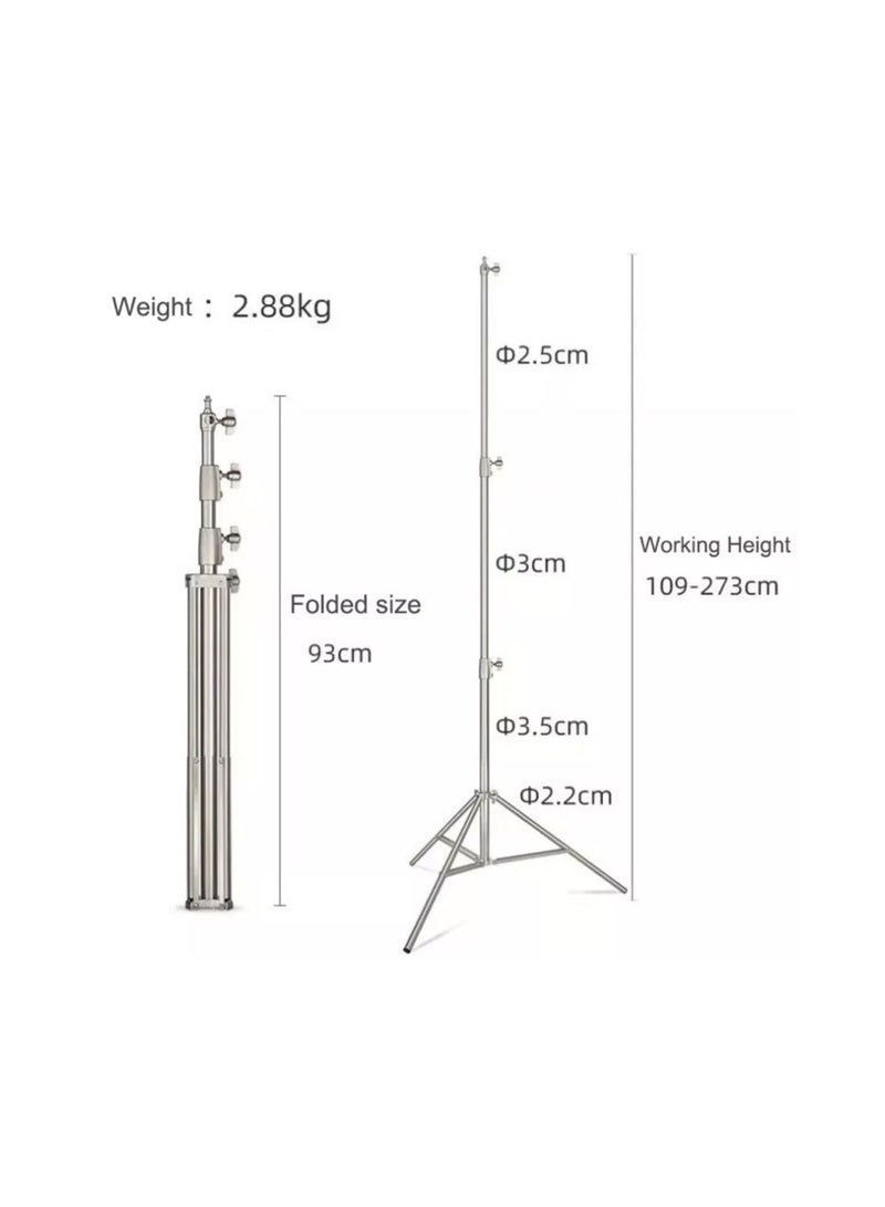 عام حامل اضاءة ثلاثي ستانلس ستيل WT-809 من جينيرال - Image 3