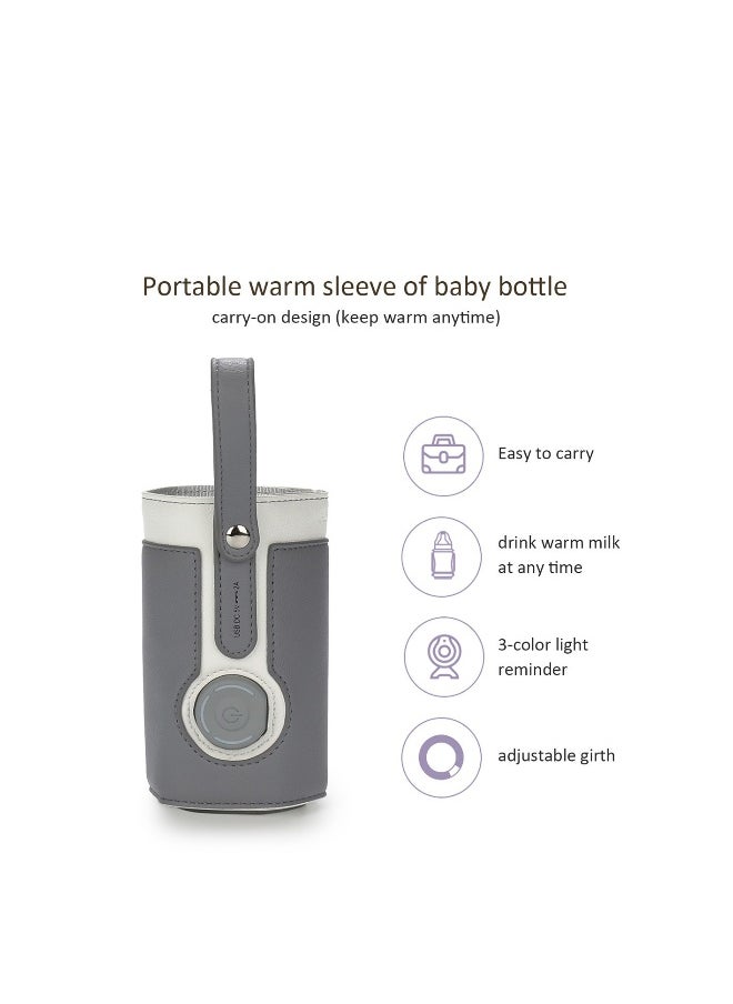Generic 1 Pcs Portable Bottle Warmer Warmer with 2A USB Wall Charger 3 Temperature Control Baby for Breastmilk Or Formula Travel and Other Outdoor Activities  - Image 3