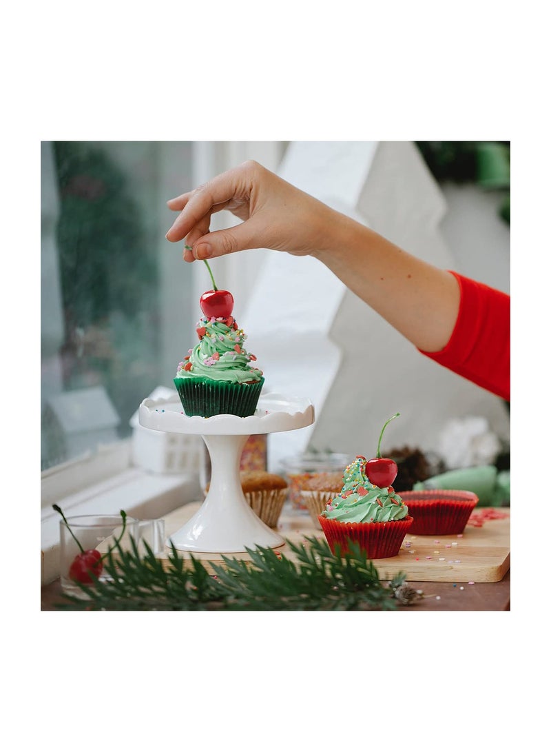 Zikra Artificial Cherry Fruit, Fake Cherries Red Simulation Red Black Cherries Artificial Cherry Decorations Fake Fruit Model Home House Kitchen Party Decoration Desk Ornament(100pcs) - Image 4