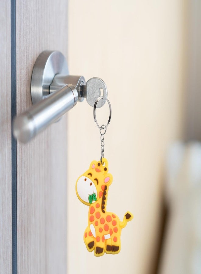 Mirabuy 40 Pack Giraffe Keychains Party Favors for Wild Animal Party, Jungle Zoo Safari Animal Party, Baby Shower Return Gifts - Image 5