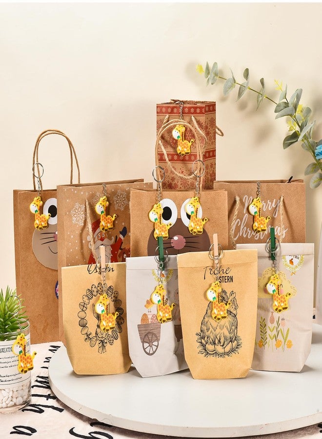 Mirabuy 40 Pack Giraffe Keychains Party Favors for Wild Animal Party, Jungle Zoo Safari Animal Party, Baby Shower Return Gifts - Image 4
