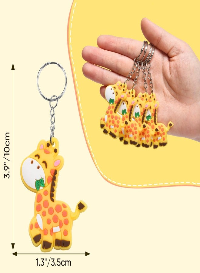 Mirabuy 40 Pack Giraffe Keychains Party Favors for Wild Animal Party, Jungle Zoo Safari Animal Party, Baby Shower Return Gifts - Image 2
