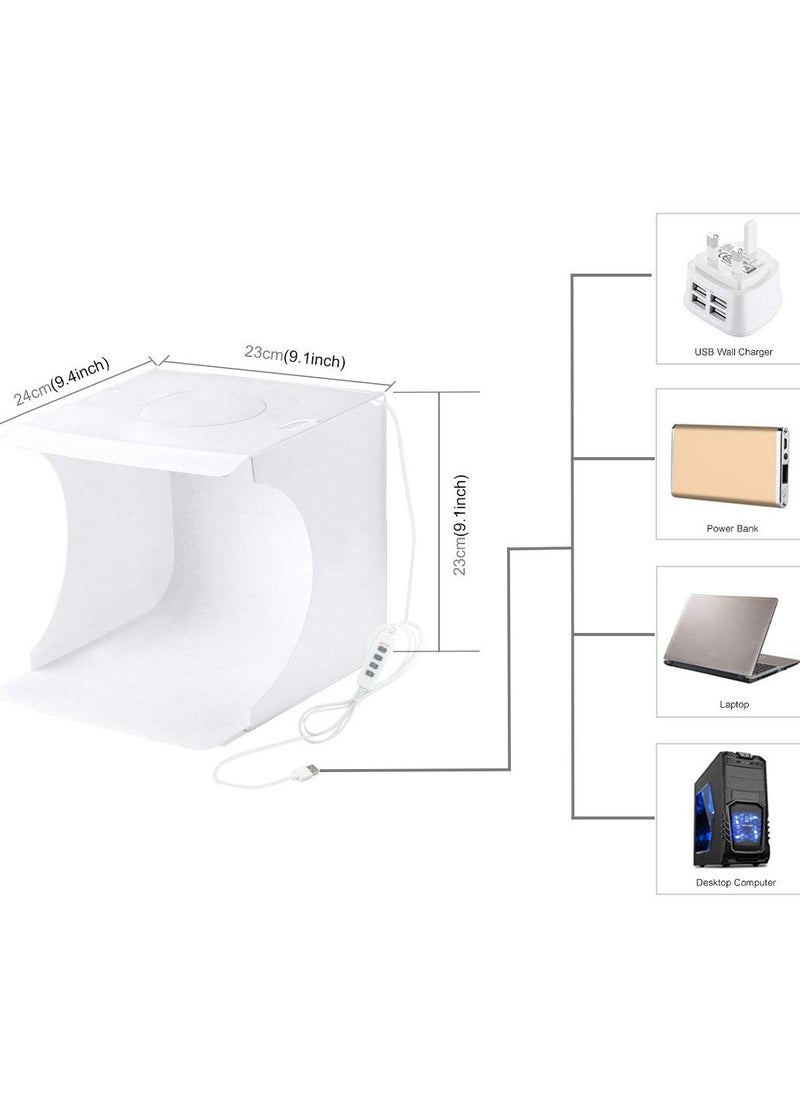 KASTWAVE - Dimmable LED Light Photo Studio Box with White/Warm/Soft Lighting, Highlight Portable Studio Set Small Photo Props Equipment  for Small Items Like Jewelry - Image 1