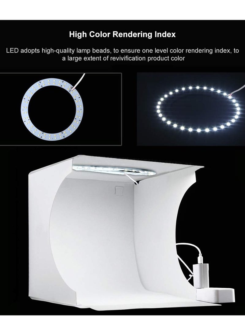 KASTWAVE - Dimmable LED Light Photo Studio Box with White/Warm/Soft Lighting, Highlight Portable Studio Set Small Photo Props Equipment  for Small Items Like Jewelry - Image 1