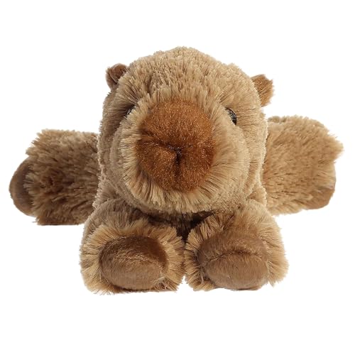 Aurora Adorable Mini Flopsie Charlie Capybara Stuffed Animal Mini Companions Ready for Playful Adventures for Kids All Ages Toddlers Adults and Families Brown 9 Inches - Image 5