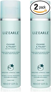 Liz Earle Naturally Active Cleanse Polish Hot Cloth Cleanser Cleanses and Gently Exfoliates for Smoother Clearer Skin 100mL TWIN PACK PACKING MAY VARY No Cloth - Image 1