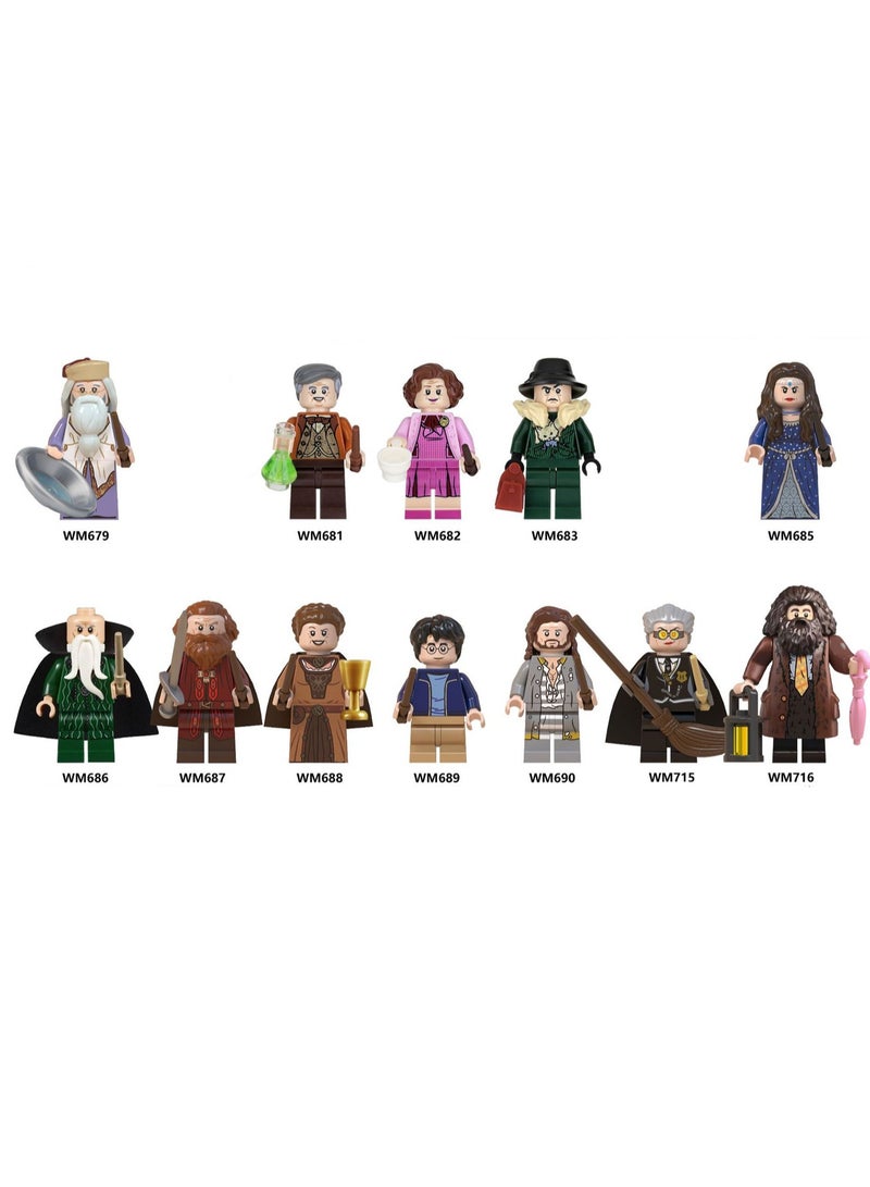12-Piece Harry Potter Series Building Blocks Minifigures Toys Suitable For Boys Gifts Bag Pack - Image 1