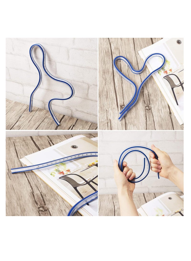 Vinyl Curve Ruler, 60cm French Flexible Curve Ruler Flexible - No:Fc-700 - Image 5