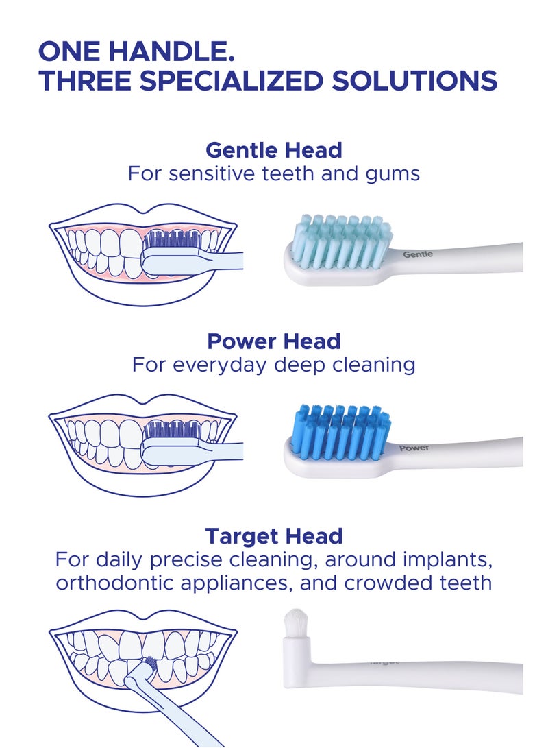 PESITRO PULSE Sonic Electric Toothbrush 44,000–60,000 Sonic Pulses/Min, 4 Cleaning Modes, 3 Brush Heads, USB-C Charging - Image 5
