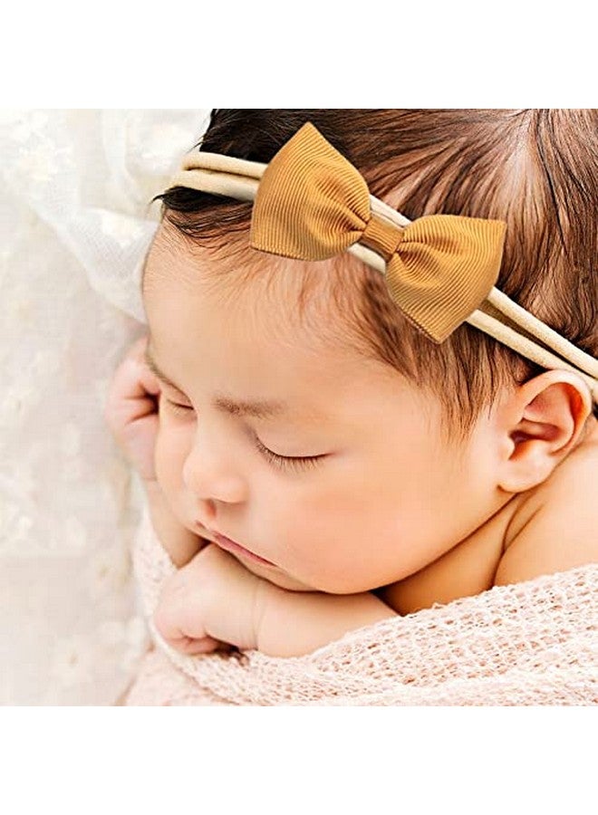CELLOT 40 Colors Baby Bow Headbands 2.75" Hair Bows Super Soft Nylon Headbands For Baby Girls Infants Preemie And Newborn Kids Hair Accessories - Image 3