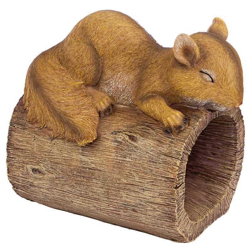 Design Toscano Jolly the Squirrel Gutter Guardian Downspout Statue - Image 1