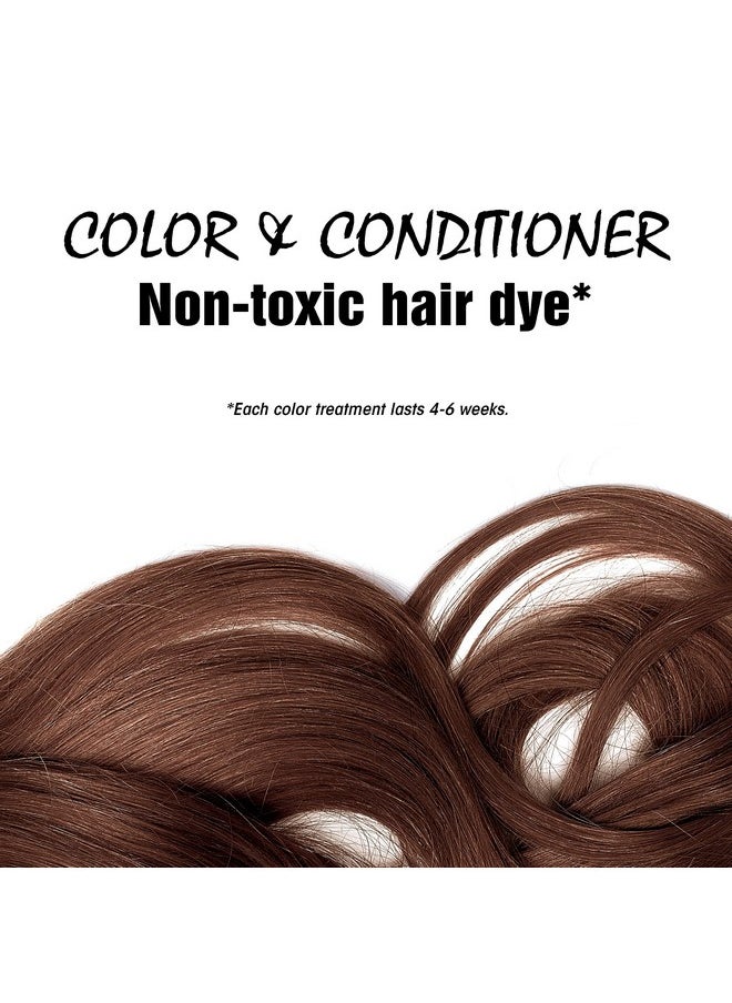 Light Mountain Light Mountain Natural Hair Color And Conditioner - Chestnut - 4 Fl Oz With Pack of Hair Clips  - Image 3