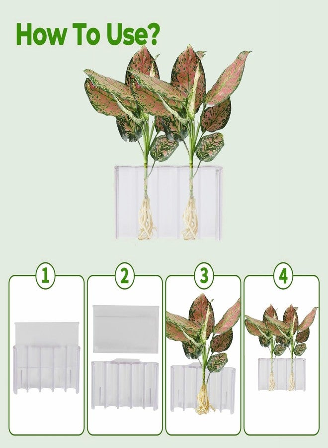 GLEFLE 2 PCS Aquarium Plant Holder Top Hanging Fish Tank Plant Pot Aquarium Planter Cups for Water Feature Decoration - Image 3
