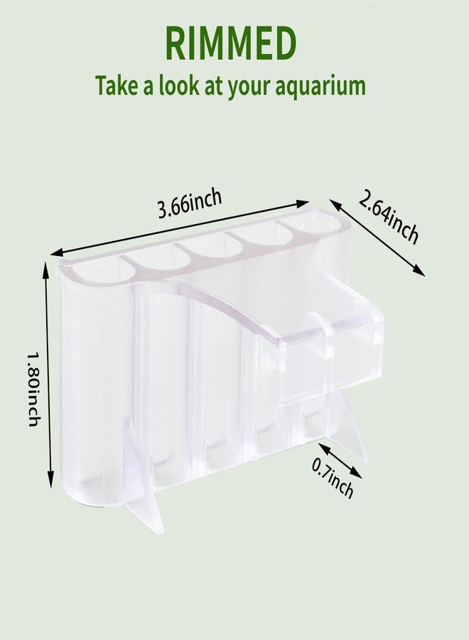GLEFLE 2 PCS Aquarium Plant Holder Top Hanging Fish Tank Plant Pot Aquarium Planter Cups for Water Feature Decoration - Image 4