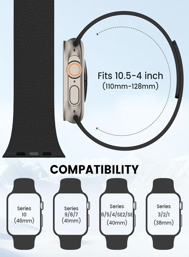 BandSmith Magnetic Silicone Band Compatible with Apple Watch Band 38mm 40mm 41mm 42mm 44mm 45mm 46mm 49mm Women Men, Soft Waterproof Sport Strap for iWatch Series 11 10 9 8 7 6 5 4 3 2 1 SE Ultra - Image 5