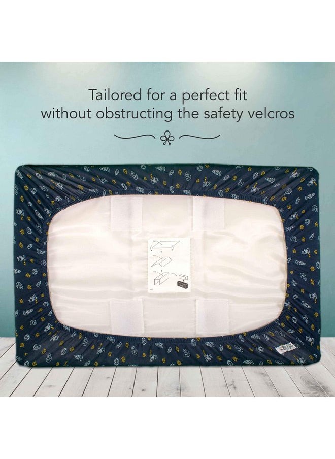 Luvberries - Luvberries 100% Organic Cotton Bassinet Sheets (Set of 2) for The Guava Lotus Travel Bassinet - Baby and Newborn, Fitted Bassinet Sheets, for Boys & Girls (Day and Night) - Image 1