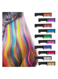 RATSAW 10 Colors Hair Chalk Comb Temporary Hair Chalk Comb Gifts for Girls Kids Color Washable  - Image 1