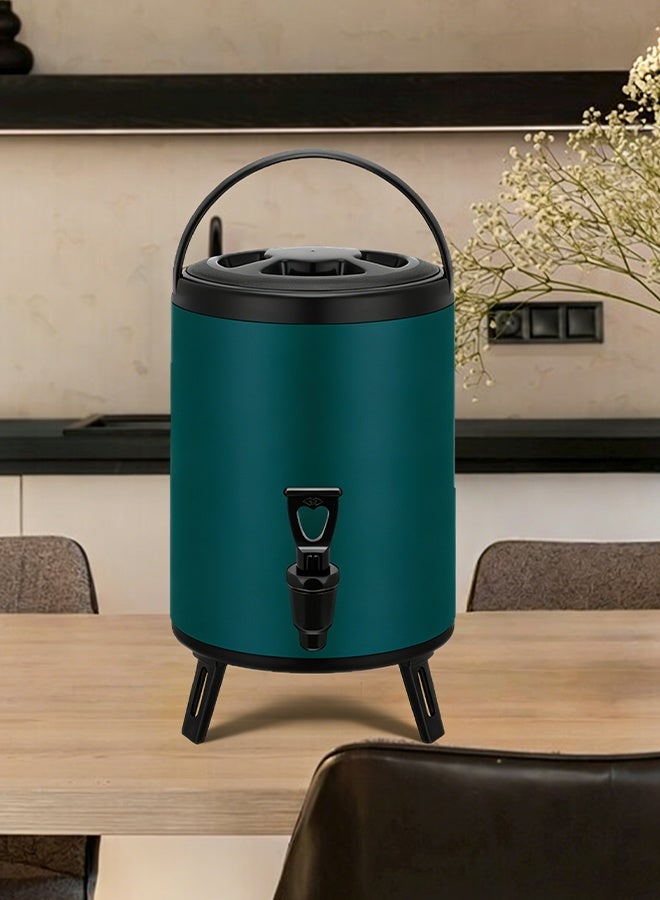 12L Milk Tea Bucket - 304 Stainless Steel Commercial Stand-Sale Special Large Capacity Double-Layer Ice Bucket for Milk Tea, Juice and Soy Milk - Thermal Insulation Bucket - Image 5