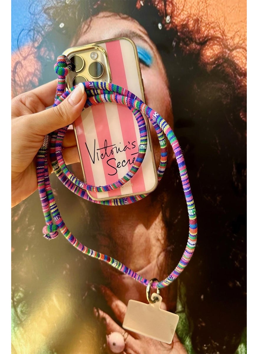 Bahels - Purple Trend Phone Neck Strap Charm Compatible with All Cases - Image 1