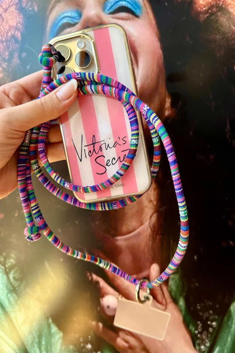 Bahels Purple Trend Phone Neck Strap Charm Compatible with All Cases