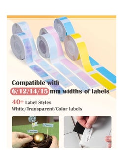 phomemo Label Maker Q30S Bluetooh Mini Label Maker Machine Portable Label Printer for Storage Name Document Label Compatible with iOS Android Pink  - Image 3