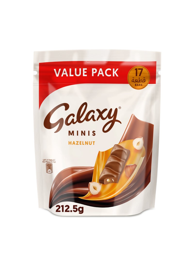 Galaxy Chocolate Minis Hazelnut Mini Chocolate Bars 212.5g - Image 1