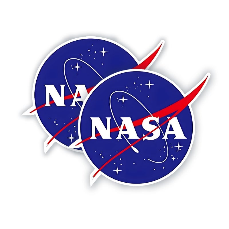 eDesign 2Pack NASA Stickers for Car Window Bumper Helmet Tumbler Laptop Smartphone or Any Smooth Surface Weatherproof Decal Sticker 3 inch - Image 3