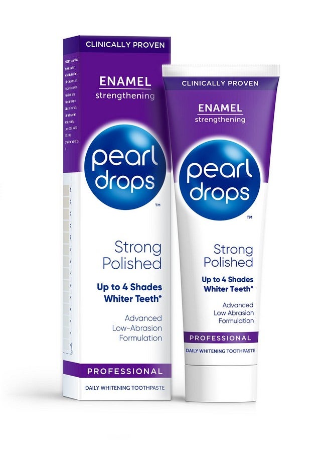 Pearl Drops ملمع أسنان قوي أبيض مصقول لتقوية مينا الأسنان مع عوامل التلميع 75 مل  - Image 1
