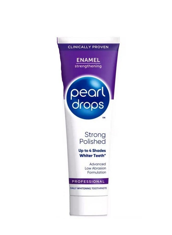 Pearl Drops ملمع أسنان قوي أبيض مصقول لتقوية مينا الأسنان مع عوامل التلميع 75 مل  - Image 2