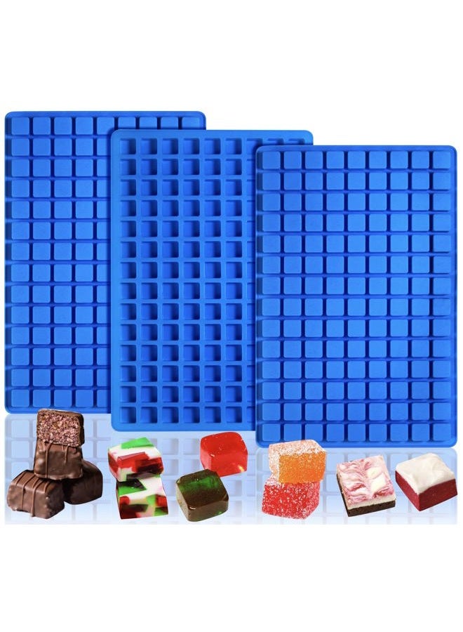 Sidosir 3Pcs Mini Square Caramel Candy Mold Silicone, 126-Cavity Gummy Silicone Molds for Fat Bombs, Chocolate Truffles Mold for Hard Candy, Ice Cube,Jelly - Image 1