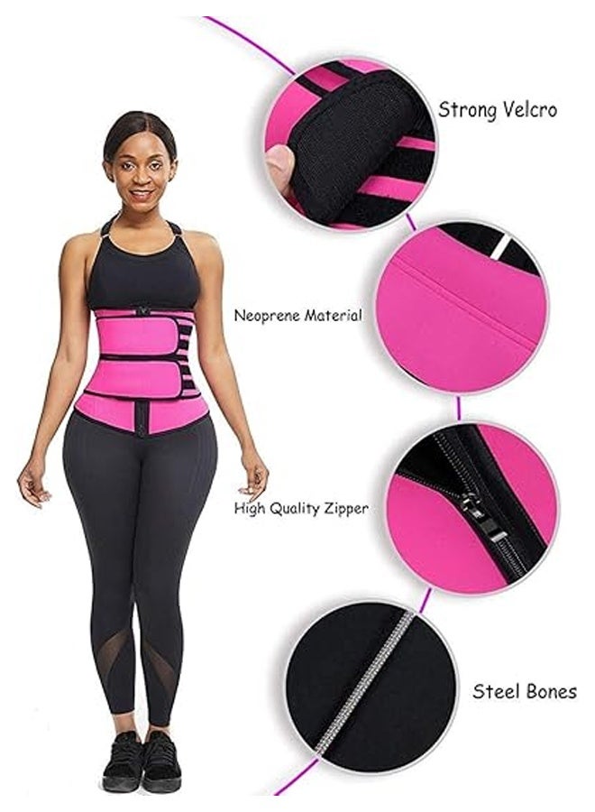 مرح جهاز تدريب خصر قابل للتعديل للنساء ، حزام تنحيف مع لفافة ضمادة الساونا للبطن ، حزام لتشذيب الخصر ، التفاف ضاغط لتشكيل الجسمXL - Image 5